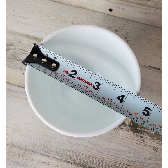 Vintage F.T.D. Milk Glass Pedestal Vase With Oak Leaf Pattern 1975 - Picture 7 of 7